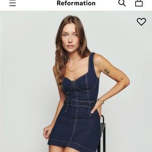 reformation jean dress!